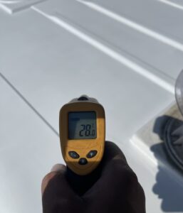 Treated area 10c cooler