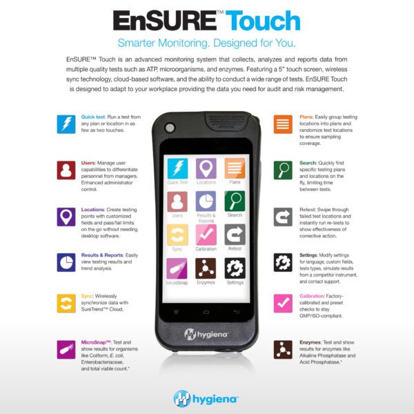 Hygiena™ EnSURE® Touch Luminometer Product Image 02